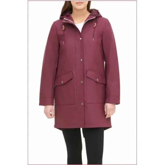 Levis Wine Red Rain Coat XS - Picture 3 of 14